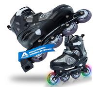 Apollo Champion, Roller Enfants et Ados de Taille 31 à 42, Rollers Adultes Taille Réglable - Haute Qualité Roues LED