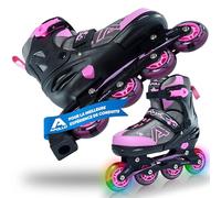 Apollo Champion, Rollers Adultes à Taille Réglable - Roller Enfants Garçons et Filles à partir de Taille 31, Rollers Femmes et Rollers Hommes jusqu'à la Taille 42, Rollers Haute Qualité Roues LED