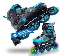 Apollo Champion Rollers réglables pour garçons et filles à partir de la taille 31, jusqu'à la taille 42, rollers en ligne de qualité supérieure pour enfants et adultes avec roues