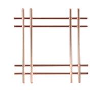 Apollo Dessous de Plat en cuivre Argenté 20 cm