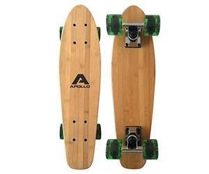 Apollo Fancy Board - Skate «Vintage Cruiser» | 57,15 cm| petit et maniable | plusieurs coloris, Vert classique