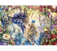 Apollo, Inc. 108 Pieces Jigsaw Puzzle Fantastic Art Onineko Cheshire Cat And Alice (18.2 X 25.7 Cm) (japan import)