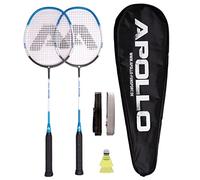 Apollo Kit de Badminton, 2 Raquettes de Badminton en Carbone Composite