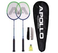 Apollo Kit de Badminton, 2 Raquettes en Carbone Composite