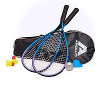 Apollo Kit Raquettes Badminton de Différentes Couleurs pour Adulte et Enfant - Raquettes Squash - Balle, Sac Badminton, Volant Badminton Inclus Bleu Taille Unique
