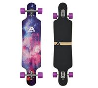 Apollo Longboard édition spéciale Board Complet y Inclus Outil en Forme de T, avec roulements à Billes ABEC High Speed, Drop-Through Freeride Skaten Cruiser Boards