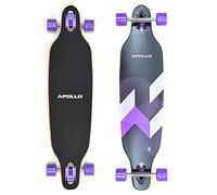 Apollo Longboard Makira Borad Complet avec roulements à Billes Haute Vitesse ABEC, Dropthrough Freeride Skate Cruising ...