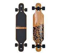 Apollo Longboard Tuvalu, Skateboard Complet, Twin-Tip Drop-Through Freeride Cruiser Board