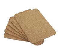 Apollo Lot de 6 Sets de Table en liège 280 x 200 mm | Lot de 6 protections de surface en liège pour poêles chaudes, casseroles, plats, café, thé, bouilloires, plantes