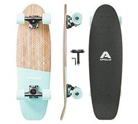 Apollo Mini Longboard Adulte, 70 cm (30 x 8) en Bois