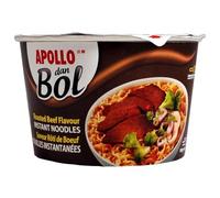APOLLO - Nouilles en bol Saveur Bœuf Rôti Savoureux Ile Maurice, Pot 85g - Lot de 6