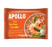 APOLLO - Nouilles Fruits De Mer Citronnelle - Saveurs Exotiques - 85g - Prêt en 3 min - Idéal pour les pauses déjeuner et les repas rapides - Recette créole - Lot De 4 - Vendu Par Lot