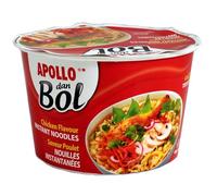 APOLLO - Nouilles Saveur Poulet façon Île Maurice, Repas Pratique et Gourmand (Pot 85g) - Le lot de 6