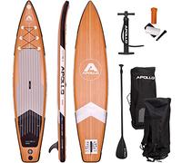 Apollo Paddle Gonflable Planche Sup - Ensemble Complet - Kit Paddle Gonflabe Adulte - Planche Paddle Gonflable avec Pagaie, Pompe et Kit de Réparation - pour Débutants et Professionnels