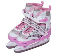 Patins à glace femme X Pro - pointure ajustable - Blanc/Rose