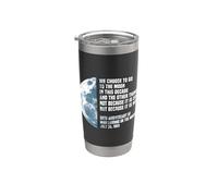 Apollo President Kennedy JFK Moon Disech Gobelet isotherme en acier inoxydable double paroi