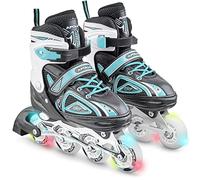 Apollo Roller à Taille Réglable pour Femmes et Enfants, Roues Alignées LED pour Adultes et Enfants, Tailles 31-42