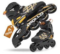 Apollo Roller Adultes Air Flow X2, Laçage Rapide, Roller Femmes, Rembourrage Ergonomique, Rollers Hommes avec Platine Élégante en Aluminium, Patins à Roulettes Roulements à Billes ABEC 7, Taille 37-45