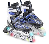 Super Blades X Pro - Rollers avec roues à LED illuminées - Bleu