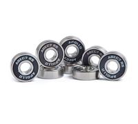 Apollo Speedballs 8x noir - Jeu de roulements à Billes, paliers 2,1x0,7cm ABEC 7