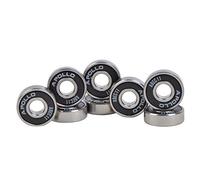 Apollo Speedballs - Jeu de roulements à Billes, paliers 2,1x0,7cm ABEC 11 pour Longboard Skate Scooter