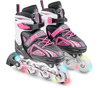 Super Blades X Pro - Rollers avec roues à LED illuminées - Rose