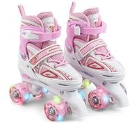 Apollo Super Quad X Pro - Patins à roulettes réglables pour Enfants - Confortables et réglables - Patins à roulettes pour Filles et garçons - Pointures 31-42