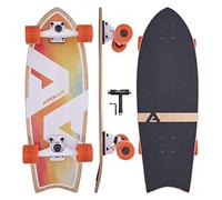 Apollo Surf Skateboard Enfant À Partir De 6 Ans | Mini Longboard Enfant | Mini CruiserBoard pour L’Entraînement Au Surf | Carving Et Pumping | Essieu Style Surf De Haute Qualité | Skateboard Adulte