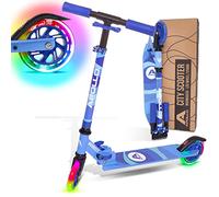 Trottinette enfants à LED - Moonracer - Trottinette pour enfants avec suspension-Bleu