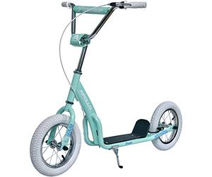 Apollo Trottinette Retro Paradise | Grande Roues et Pneus Gonflables 12,5 Pouces | Pour Enfants et Ado | Vintage Avec Large Surface de Marche