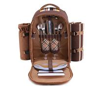 apollo walker Sac à dos de pique-nique, isotherme, pour 2 personnes, avec set de vaisselle et couverture