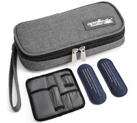 apollo walker Trousse Pochette Housse Isotherme Sac pour Diabétique avec Poche de Gel Chaud/Froid (Gris)