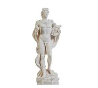 Apollon Dieu de la Musique Art Poésie Sculpture Statue d'Albâtre 23cm