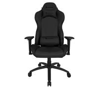 Apollon Fauteuil Gamer ergonomique simili cuir - Accoudoirs 4D + 2 coussins amovibles pour lombaires et tête - Inclinaison et hauteur réglable - Noir
