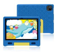 ApoloMedia Tablette pour enfants de 10", tablettes pour enfants de 3 à 7 ans avec étui en EVA, 32 Go de stockage (TF Expand 512 Go), espace Google Kids préinstallé, lien familial, contenu éducatif des