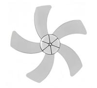 APOMNG Ensemble de remplacement de pales de ventilateur 16 pouces à 5 lames, pièces de remplacement en plastique épaissi pour ventilateurs sur pied, muraux et sur socle, alésage de 12 mm