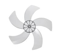 APOMNG Ensemble de remplacement de pales de ventilateur 16 pouces à 5 lames, pièces de remplacement en plastique épaissi pour ventilateurs sur pied, muraux et sur socle, alésage de 12 mm