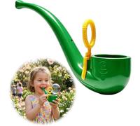 APOMNG Retro Soap Bubble Pipe One Piece Molded Reusable Bubble Wand Vintage Smoke Ring Bubble Maker for Adults Outdoor Garden Fun Party Favour Birthday Gift,Vert