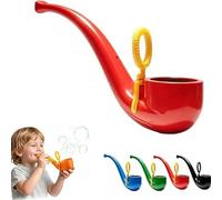 APOMNG Retro Soap Bubble Pipe One Piece Molded Reusable Bubble Wand Vintage Smoke Ring Bubble Maker for Adults Outdoor Garden Fun Party Favour Birthday Gift,Noir