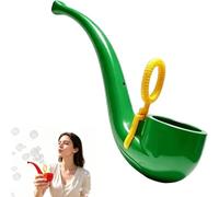 APOMNG Retro Soap Bubble Pipe One Piece Molded Reusable Bubble Wand Vintage Smoke Ring Bubble Maker for Adults Outdoor Garden Fun Party Favour Birthday Gift,Vert