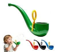 APOMNG Retro Soap Bubble Pipe One Piece Molded Reusable Bubble Wand Vintage Smoke Ring Bubble Maker for Adults Outdoor Garden Fun Party Favour Birthday Gift,Vert