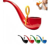 APOMNG Retro Soap Bubble Pipe One Piece Molded Reusable Bubble Wand Vintage Smoke Ring Bubble Maker for Adults Outdoor Garden Fun Party Favour Birthday Gift,Rouge