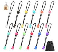 APOMOONS 12 Pièces Pince Sachet AlimentaireClip de sac réglable pour fermetures de sacs à pain, alternative aux élastiques/clips de sac(20cm)