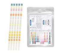 APOMOONS 16 en 1 Test eau Potable, 50 Pièces Test de La Dureté de L'Eau, Kit Analyse Eau, Test du PH, Plomb, Fer, Cuivre, Etc., Convient pour L'Eau du Robinet Domestique, Aquariums, Les Piscines.