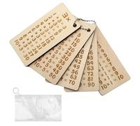 APOMOONS 1x1 Carte de Multimalin en Bois Multimalin Table pour Les élèves en Bois Non Traitéde Multiplication pour Cadeau de Garçon & Fille de Rentrée Scolaire de Sac de Rangement