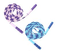 APOMOONS 2 Pièces Corde a Sauter Perlée, Corde à Sauter Sans Entrave, 2.8M Rapidement Réglable Fitness Jump Rope, Workout, Fitness, Ecole Jump Rope pour Adultes