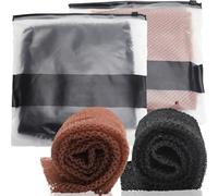 APOMOONS 2 Pièces éponge Africaine en Filet Exfoliant éponge de Bain Authentique Gommage pour Corps le Dos Nettoyage en Profondeur Laveur Peau Plus Lisse pour Femmes, Hommes et Enfants (Noir et Café)