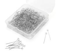 APOMOONS Epingles à tête 200 pièces, épingles à Bouquet avec Strass, épingles en Acier Inoxydable Accessoires de Couture pour Le Bricolage de Bouquets de Mariage, Bijoux, décoration, 5,1 cm