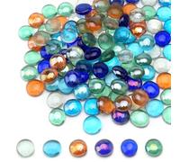 APOMOONS Galets en verre multicolores