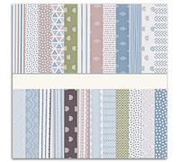 APOMOONS Lot 24 Feuilles Papier Scrapbooking 31×31 cm Papier Double Face Premium Pour DIY Album Photo, Bullet Journal Fabrication Cartes Décoratif Papiers Scrapbooking Idee Cadeau Fait Main